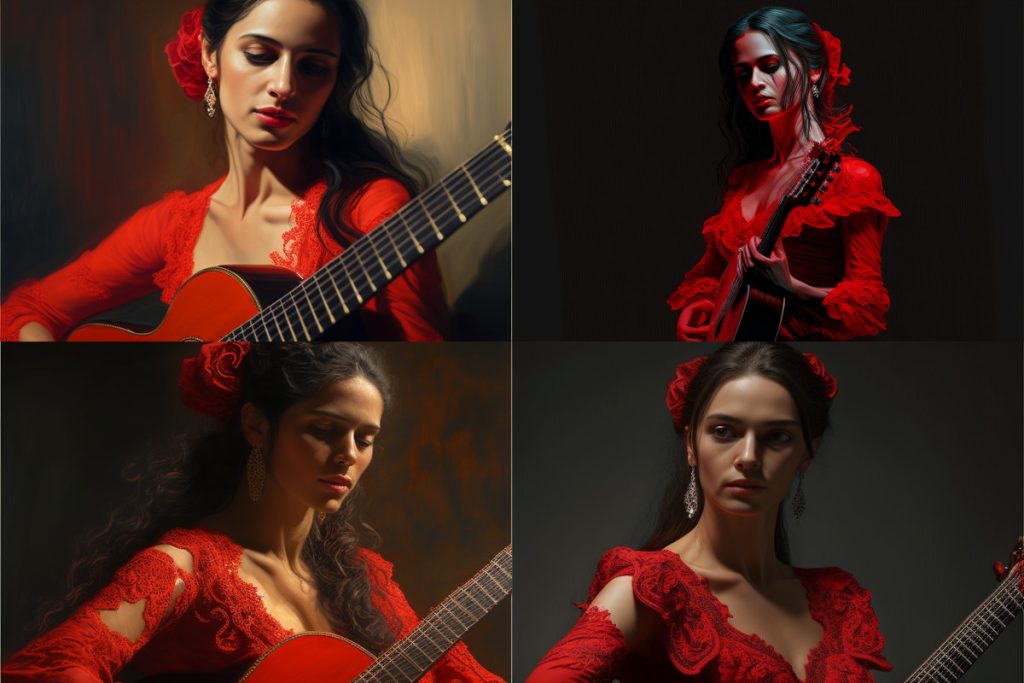 flamenco dancer változatok mesterséges intelligenciával