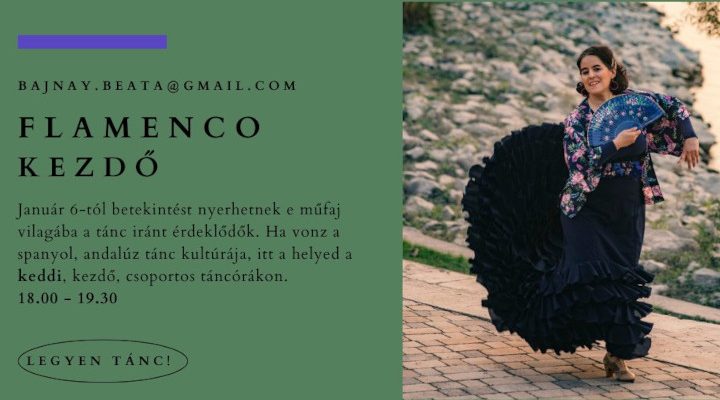 kezdú flamenco tanfolyam Bajnay Bea