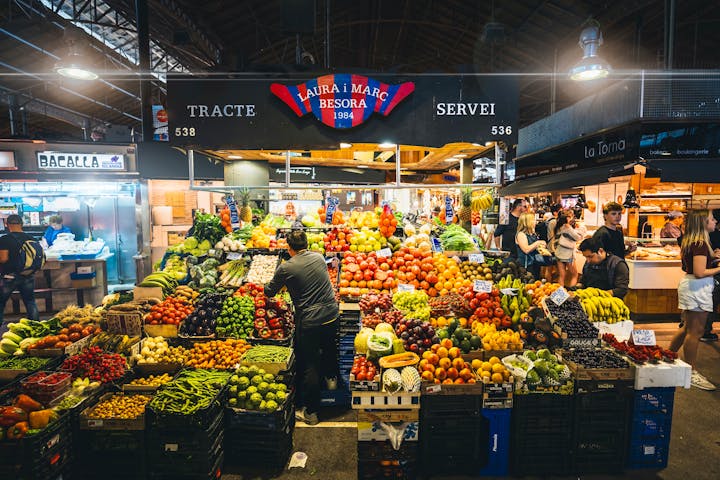 La Boqueria piac